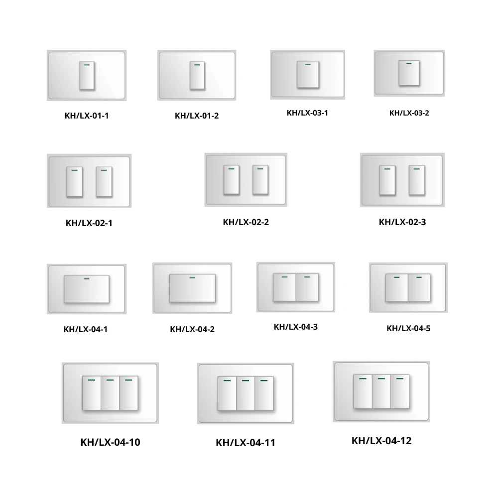 Thiết bị điện có công tắc lắp sẵn LiOA dòng LX mã KH/LX