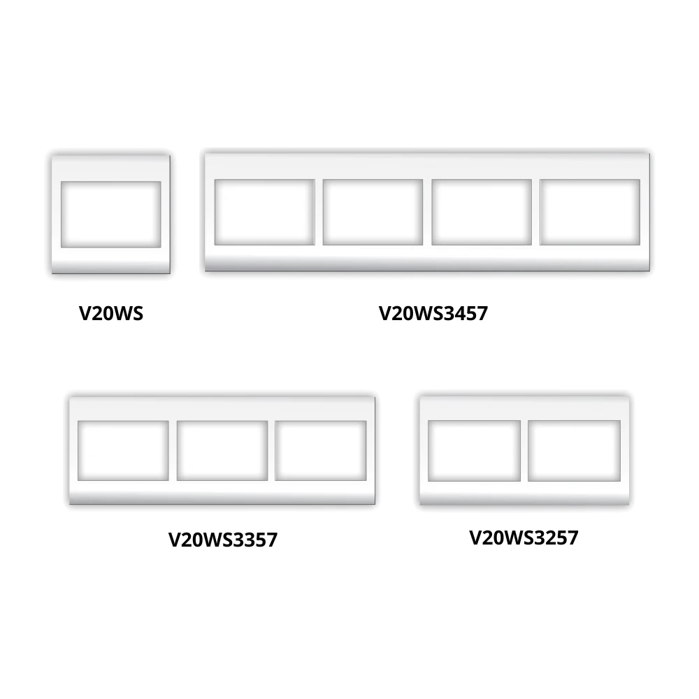 Viền mặt vuông dòng V20 mã V20WS / V20WS3257 / V20WS3357 / V20WS3457