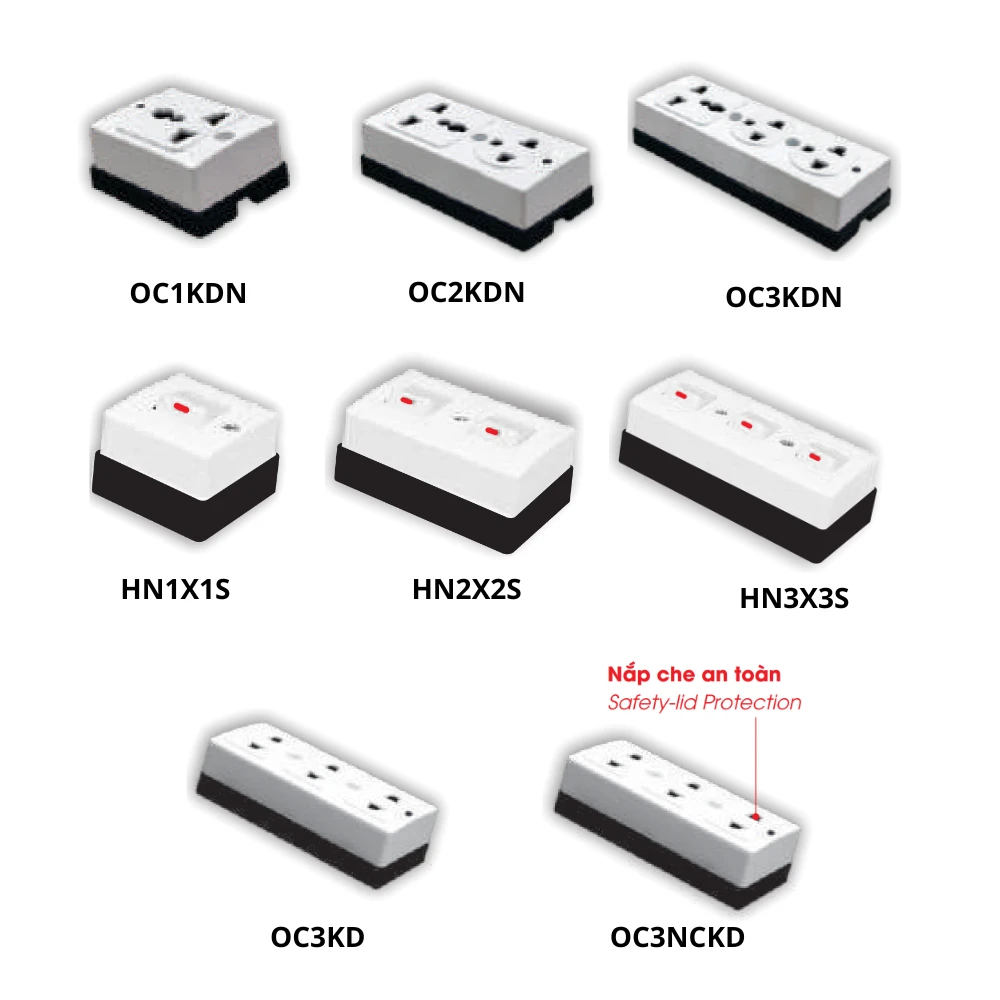 Thiết bị điện lắp nổi LiOA