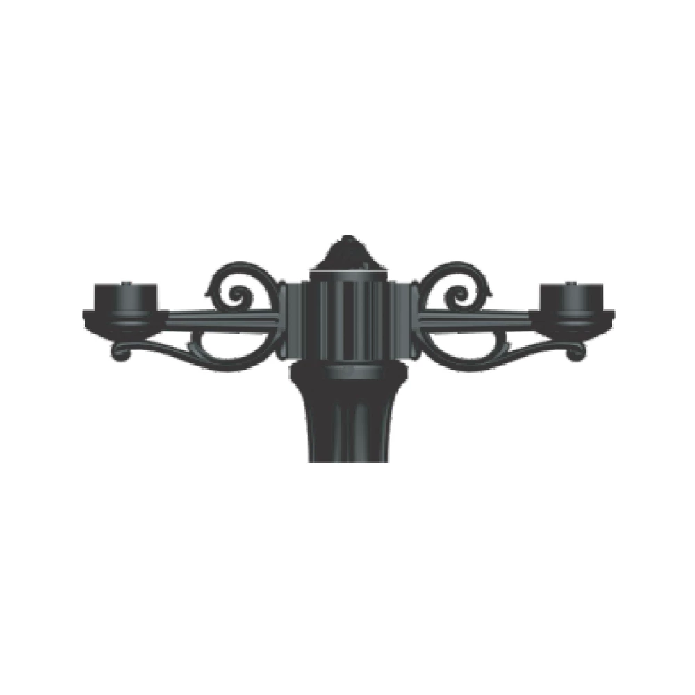 Tay đèn gắn cột cổ điển TCCD2A / TCCD2-3A