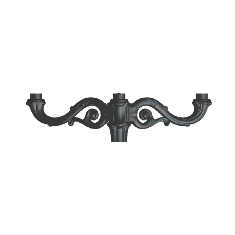 Tay đèn gắn cột cổ điển TCCD3-4C