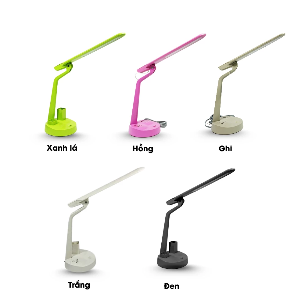 Đèn Bàn Học LED Kiểu Dọc LiOA - Mã 02AD-ST, 02AD-DM, 02BD-ST, 02BD-DM, 02CD-ST, 02CD-DM, 02DD-ST, 02DD-DM