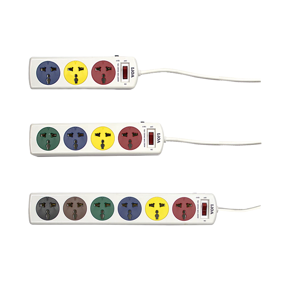 Ổ Cắm Kéo Dài Đa Năng Thế Hệ Mới Loại Công Suất Tối Đa 10A 250VAC MAX 2200W - Mã 3DND/3DNW, 4DND/4DNW, 6DND/6DNW