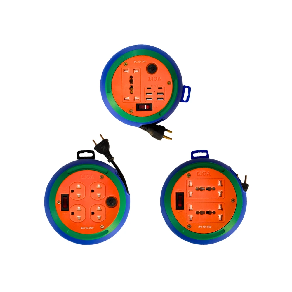 Ổ Cắm Kéo Dài Quay Tay Rulo Kiểu Đĩa Bay - Mã DB52-10A, DB53-10A, DB52-15A, DB53-15A, DBD52-10A, DBD53-10A, DBU52-10A, DBU53-10A, DBD52-15A, DBD53-15A, DBU52-15A, DBU53-15A