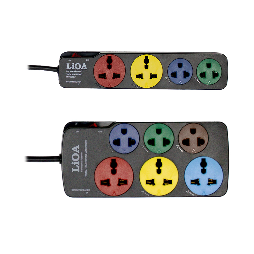 Ổ Cắm Kéo Dài Đa Năng Thế Hệ Mới Loại Đa Năng Kết Hợp Công Suất Tối Đa 10A 250VAC MAX 2200W - Mã 2D2SN, 3D3SN