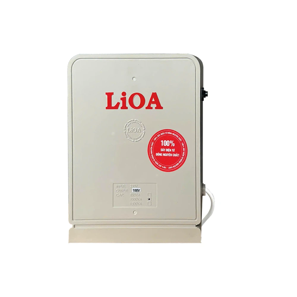 Biến Áp Đổi Nguồn Hạ Áp 1 Pha LiOA Loại Đặc Biệt mã DNV010D 1000VA. Dây Đồng 100%. Điện Áp Vào 220V, Ra 100V 110V 120V