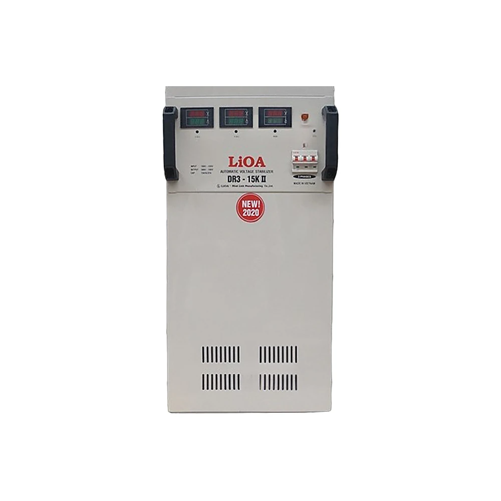 Ổn áp LiOA 3 pha DR3-15KII | Điện áp vào 160V–430V, ra 380/200V