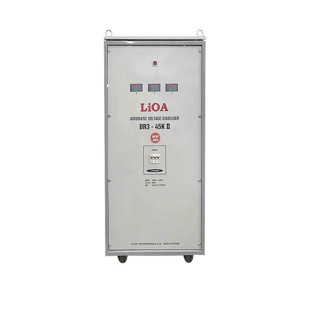 Ổn áp LiOA 3 pha DR3-45KII | Điện áp vào 160V–430V, ra 380/200V