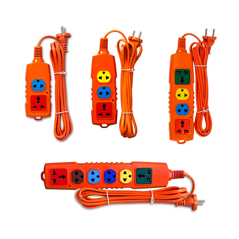 Ổ Cắm Kéo Dài Siêu Tải Loại Có Dây Công Suất 30A 250VAC Max 6600W - Mã 2P-3M, 3P-3M, 4P-3M, 6P-3M, 2P-5M, 3P-5M, 4P-5M, 6P-5M