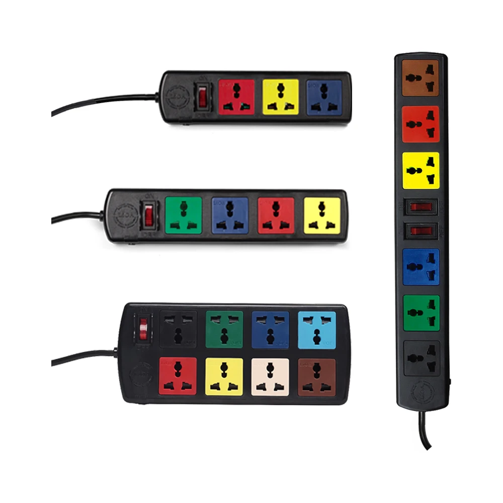 Ổ Cắm Kéo Dài Đa Năng Nắp Che An Toàn Tự Động Công Suất 10A Max 2500W - Mã 3D3/3D5, 4D3/4D5, 6D3/6D5, 8D3/8D5