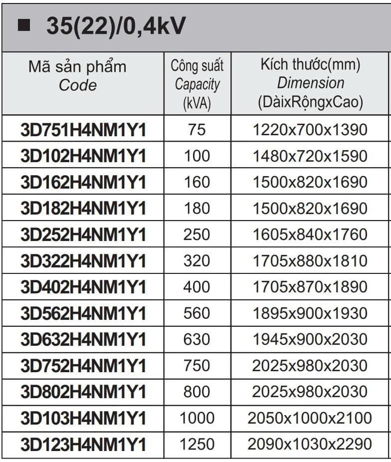 3 Phases Power Transformer Oil-Filled LiOA 35(22)/0.4kV