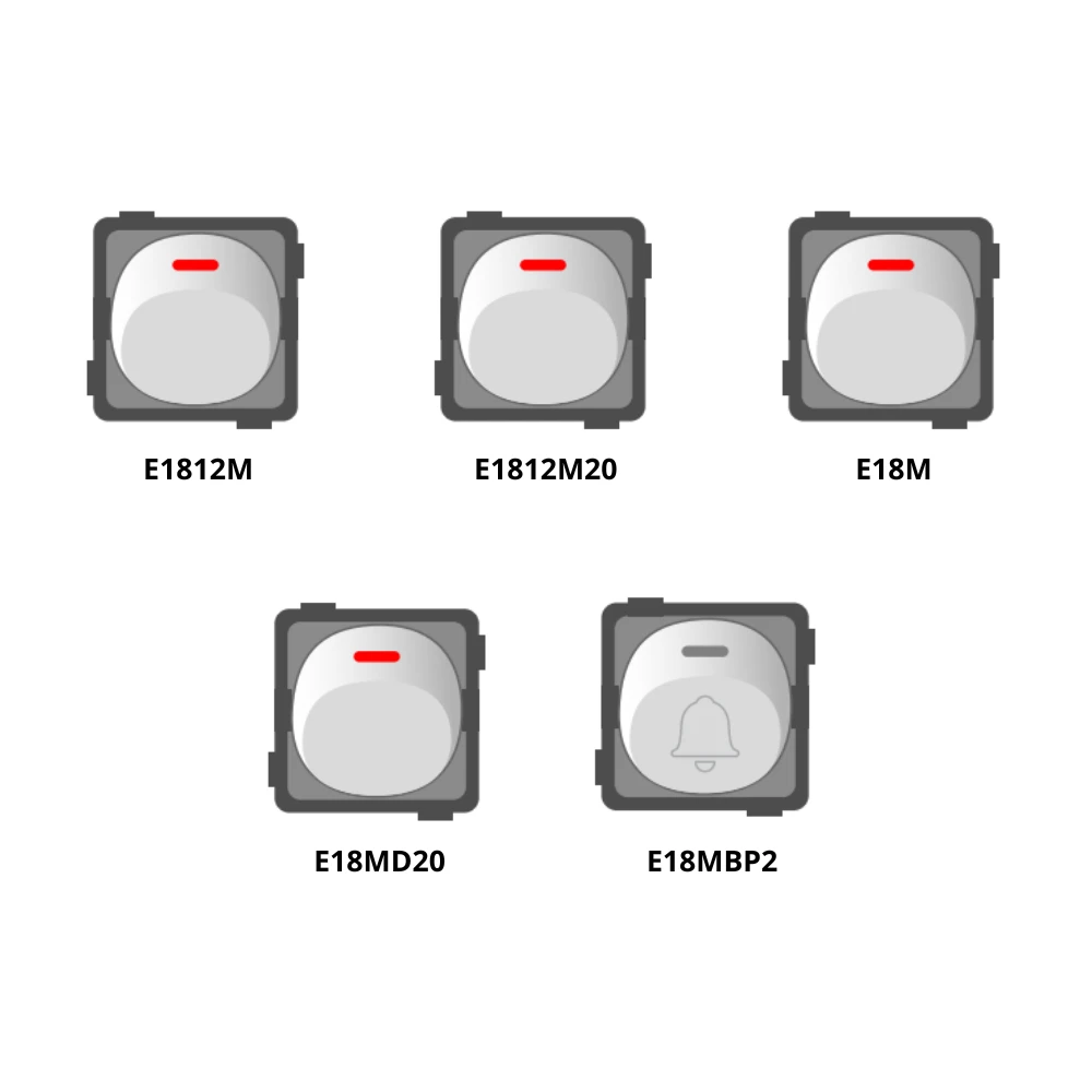 Công tắc tròn cho dòng E18 mã E1812M/ E1812M20/ E18M/ E18MD20/ E18MBP2