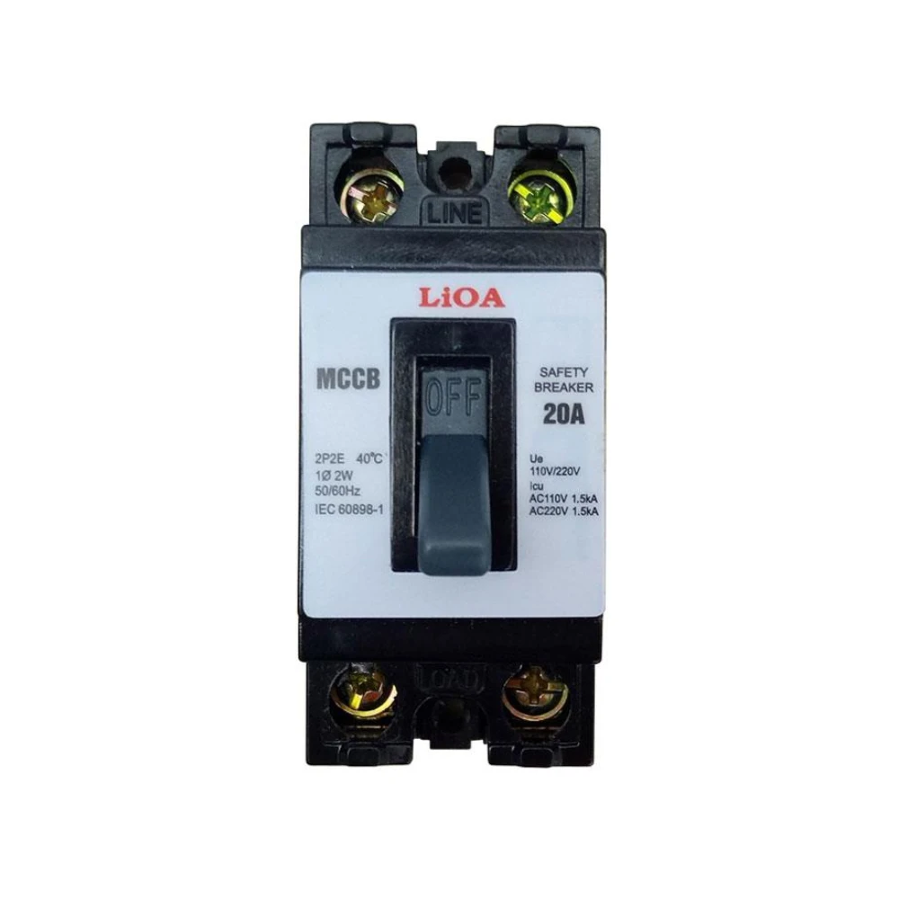 Cầu dao tự động an toàn (Aptomat) LiOA loại 1 tiếp điểm lắp dọc