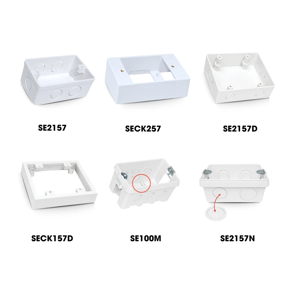 Concealed (Flush) Box & Surface Box for E18 & E18S Series Models SE2157/ SE100M/ SE2157C/ SE2157N/ SECK257/ SECK157D