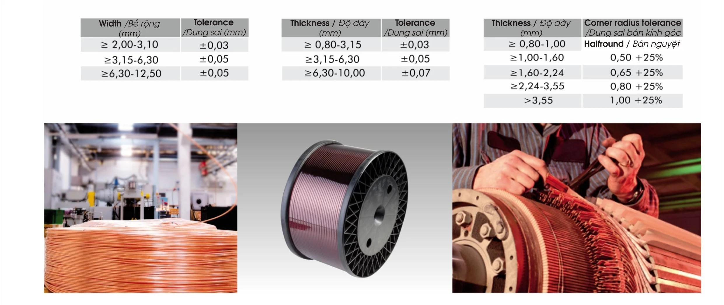 Dây điện từ LiOA dẹt