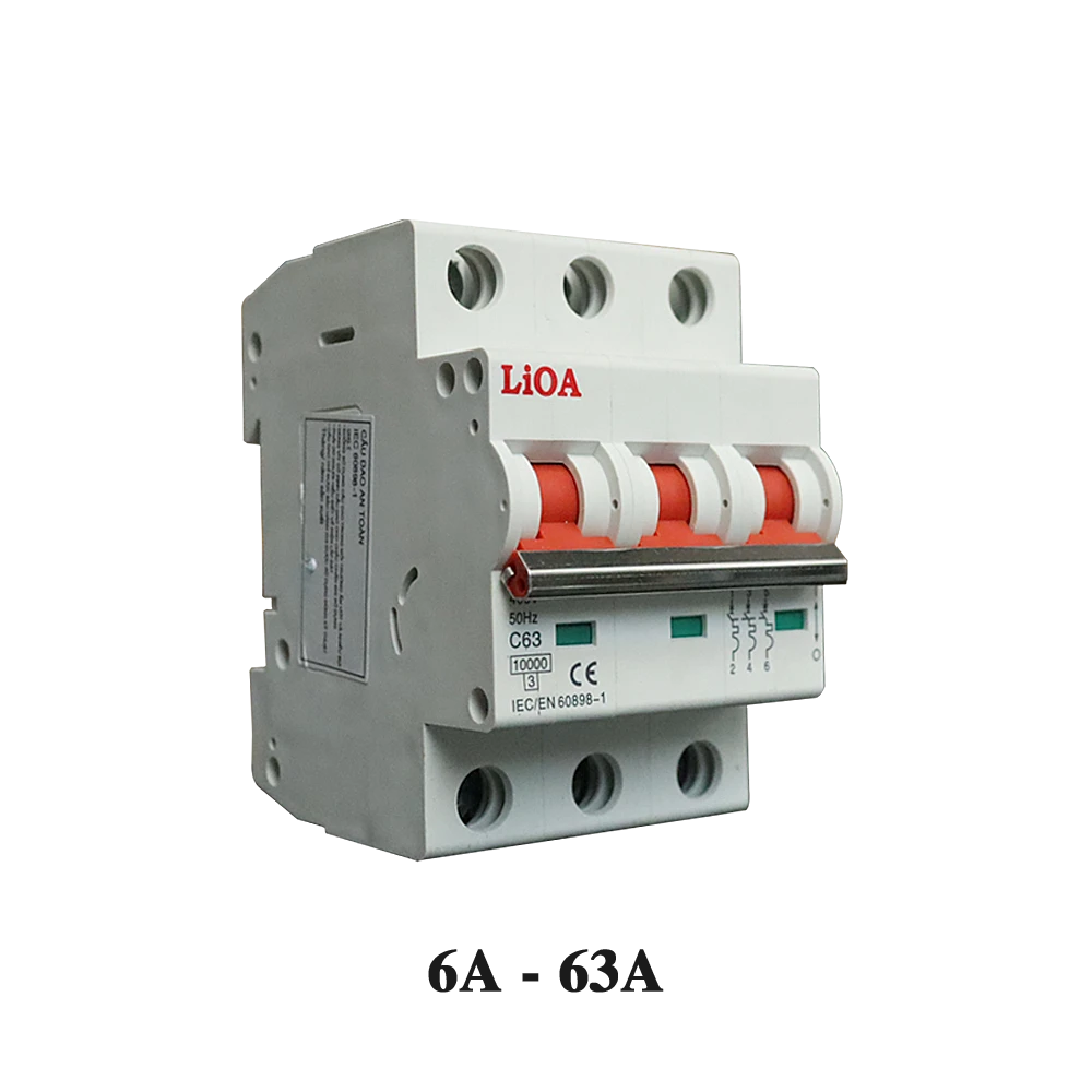 Cầu dao đóng cắt tự động LiOA - Loại 3 cực - Dòng cắt 4,5KA
