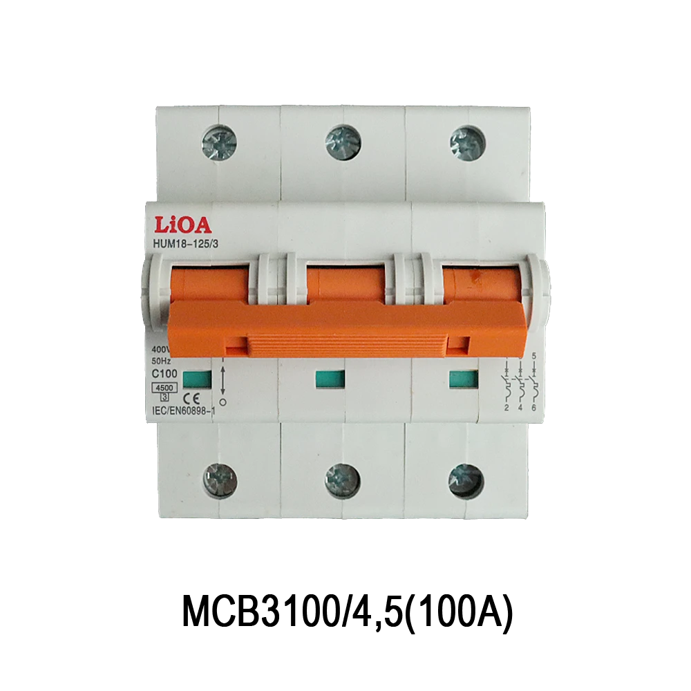Aptomat (MCB) LiOA – Type 3 Pole – Break Circuit 4,5KA