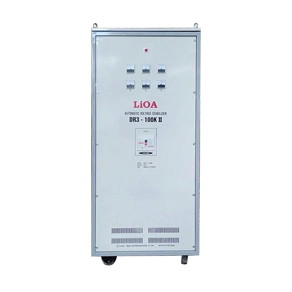 Ổn áp LiOA 3 pha DR3-100KII | Điện áp vào 160V–430V, ra 380/200V
